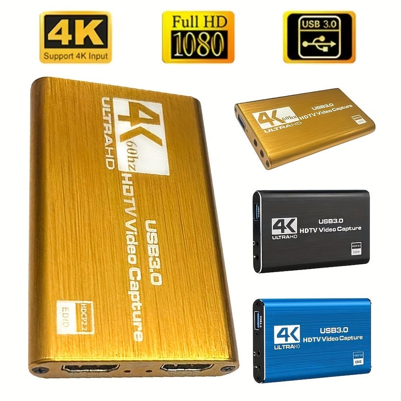 4K Ultra HD USB 3.0 Video Capture Card, 1080P 60fps Recorder for Live Streaming & OBS - Image 2