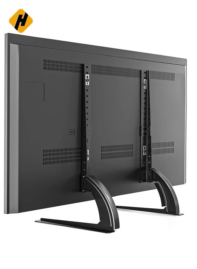 HuHa 5Rcom TV Stand Mount, Universal TV Stand Tabletop for 22 to 65 inch Plasma LCD LED Flat Screen TVs, TV Legs, Holds up to 88lbs, Max VESA 800 x 500mm, Height Adjustable TV Base, TV Stand  - Image 1