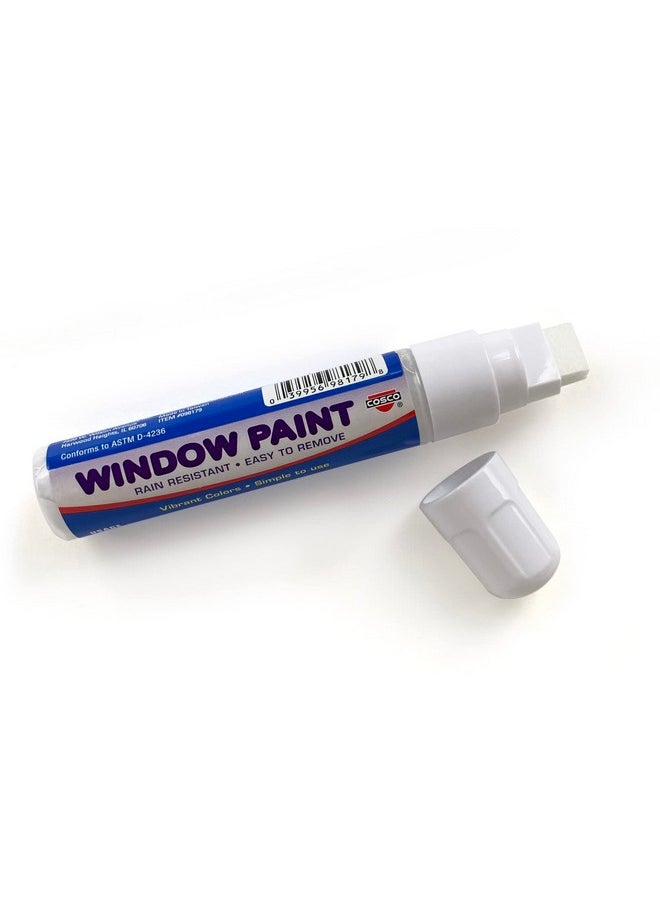 COSCO - Window Paint Marker For Car Windows Mirror Storefront Window Wedding Parades And Party Decorations White Ink (098179) - Image 1