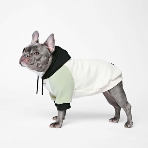 Spark Paws Dog Hoodie Premium Dog Sweater for Small Medium and Large Dogs Warm Outfits for French Bulldogs Pitbull Puppy Winter Jacket Alternative Olive Cream XL - Image 1