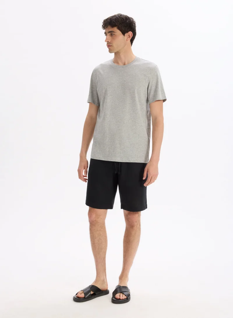 Celio Tebase Grey Mel Short Sleeves Tshirt