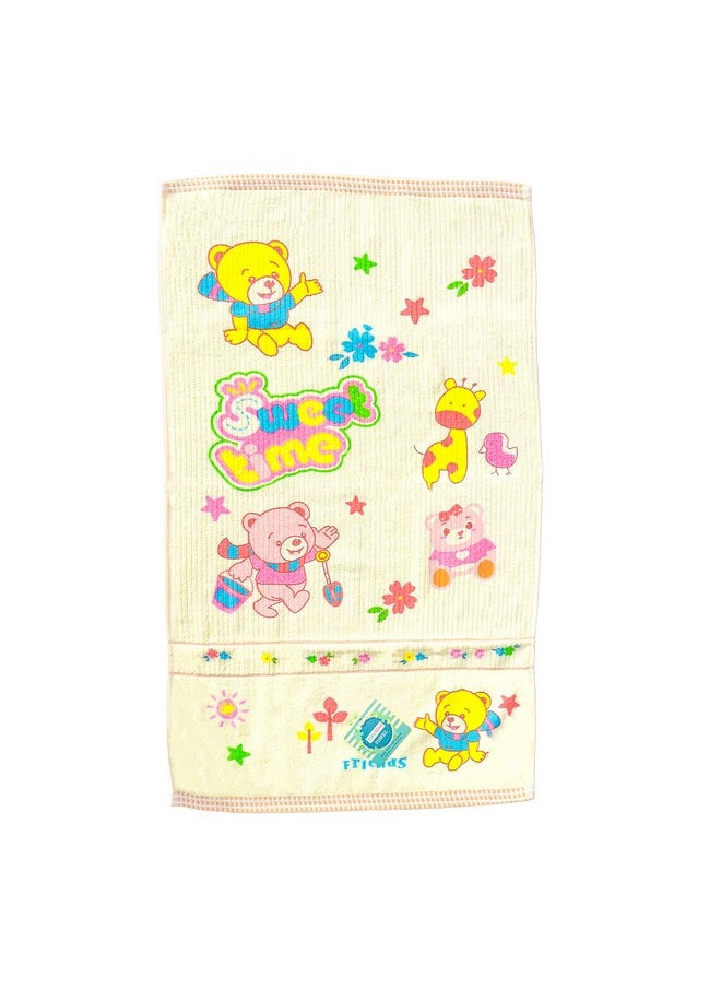 The Little Lookers THE LITTLE LOOKERS Super Soft/High Absorbency Towel/Bath Towel / 100% Cotton Washcloth(450 Gsm) for New Born Baby/Infants/Toddlers (Pink & Lemon, 60x105 cm, Pack of 2)  - Image 3