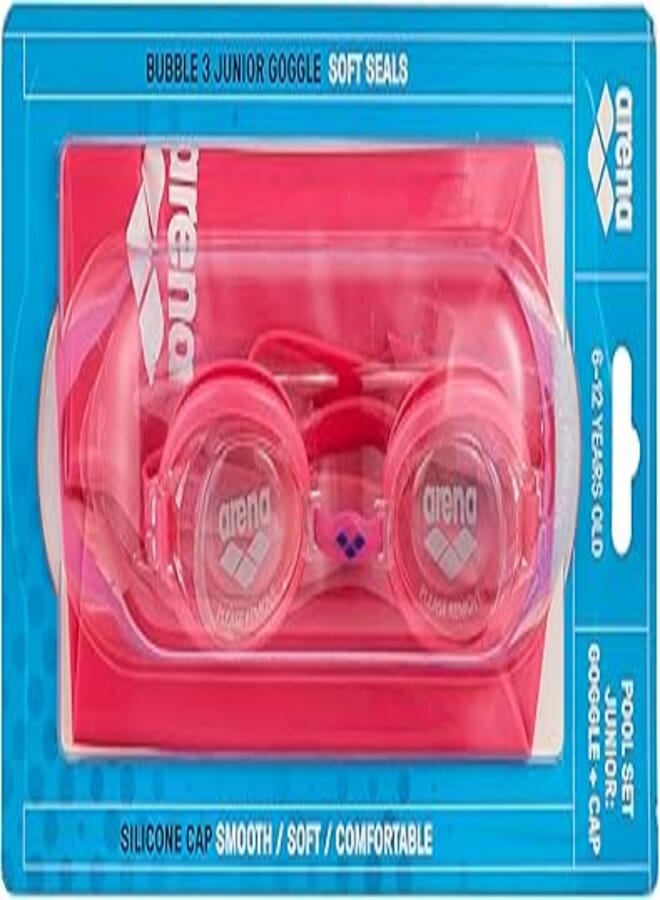 Arena Unisex-Youth Arena Kids Pool Set Goggles and Swim Cap Pool Set