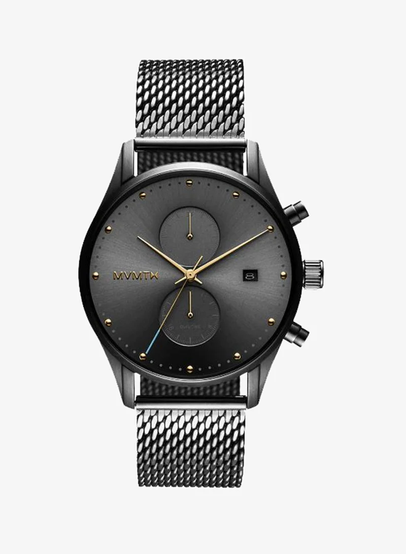 Mvmt Men's Multifunction Watch, Grey Dial, Grey Stainless Steel Strap