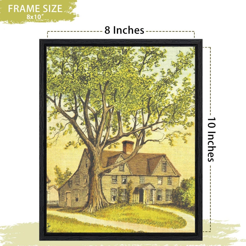Abtgt 8x10 Canvas Floating Frame with 0.9" Deep, Black Floater Frame for Canvas Paintings with Adhesive, Vertical or Horizontal Wall Art frame for Prints Oil Painting Diamond Decor, 1 Pack. - Image 5