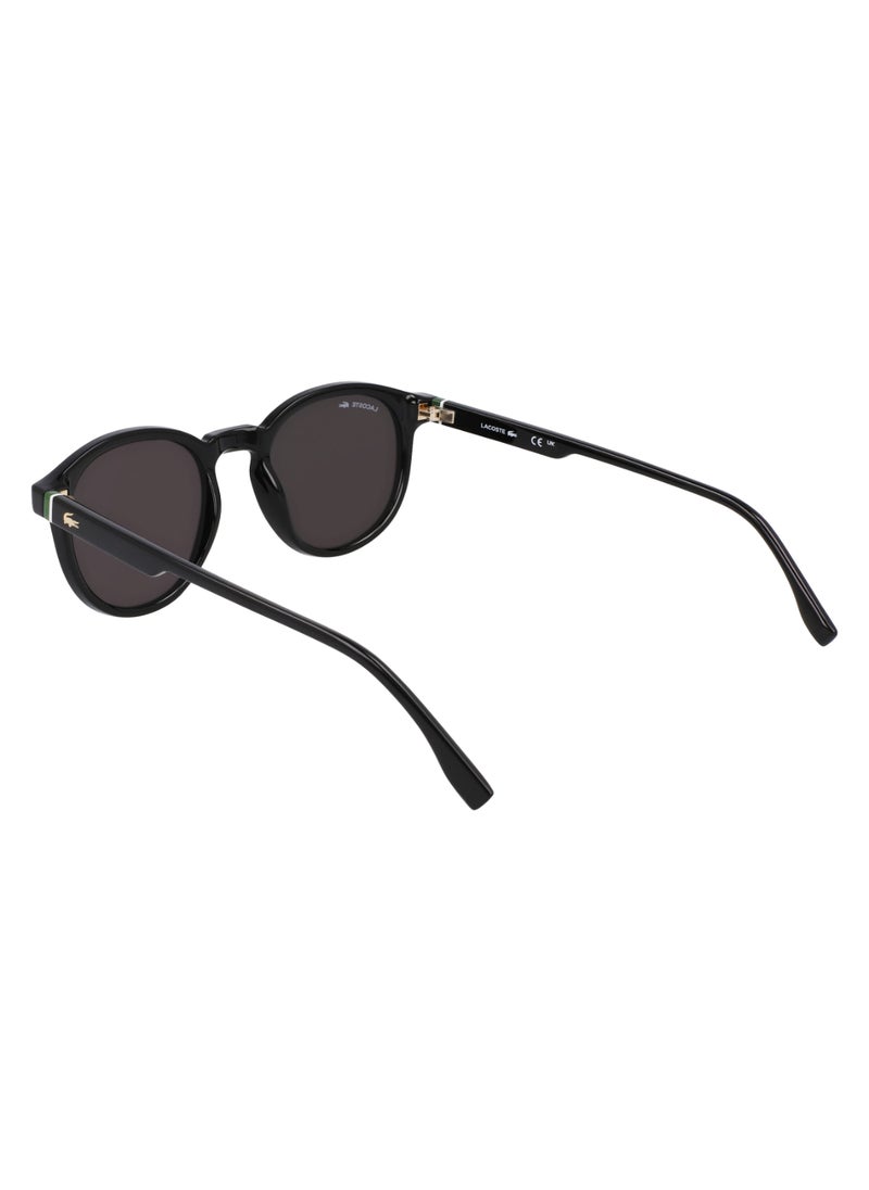 LACOSTE - إطار كامل حيوي INJ-G820 دائري نظارات شمسية لاكوست L6030S 5021 (001) أسود - Image 1