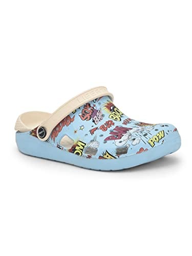Liberty A-HA LPMXT-810 Casual Slingback Clogs for Men with EVA Sole | Slip-On Comfort, Breathable & Lightweight | Soft Footbed | Printed Stylish Home Wear Footwear (S.Blue - 7 UK) - Image 1
