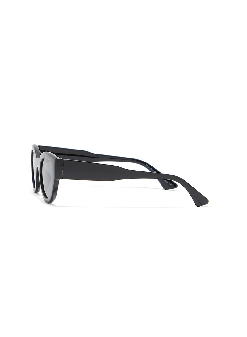 Blackout Raw,Women Sunglasses, Cat Eye Sunglasses, UV Protection: UV400 (Black,Grey)