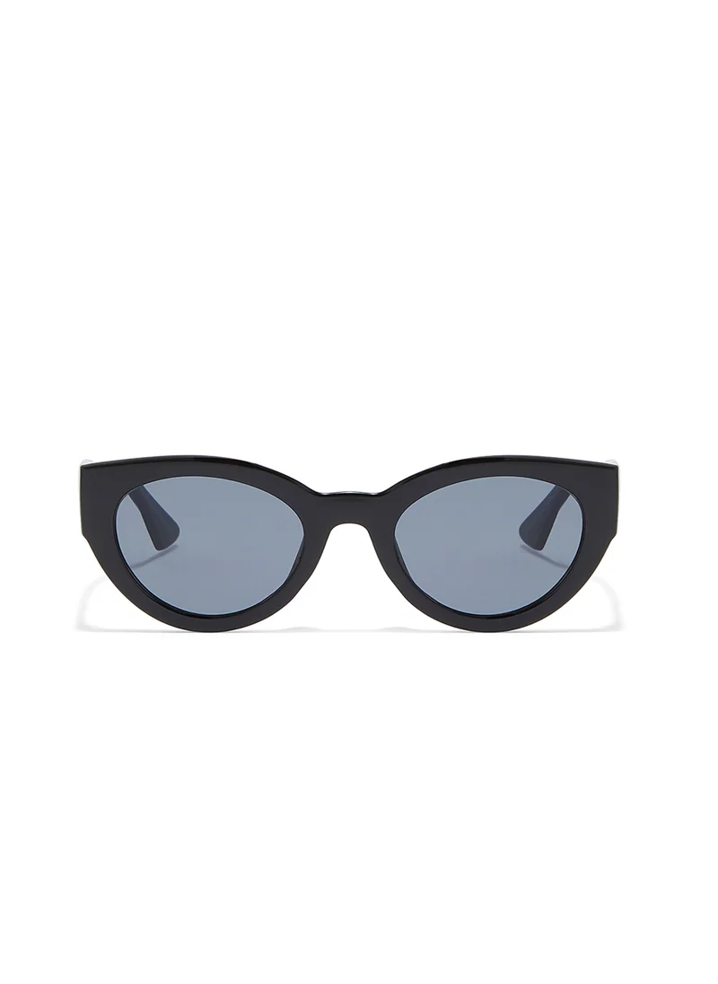 بلاك أوت Raw,Women Sunglasses, Cat Eye Sunglasses, UV Protection: UV400 (Black,Grey)