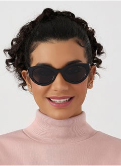 Blackout Raw,Women Sunglasses, Cat Eye Sunglasses, UV Protection: UV400 (Black,Grey)  - Image 4