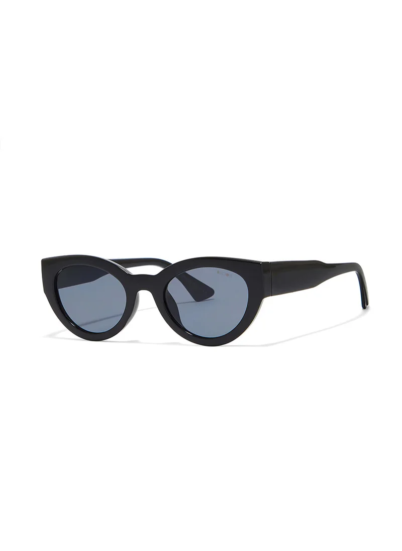 Blackout Raw,Women Sunglasses, Cat Eye Sunglasses, UV Protection: UV400 (Black,Grey)