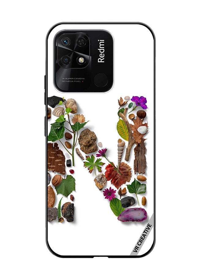 VR CREATIVE Protective Case Cover For Xiaomi Redmi 10C Alphabet N Design Multicolour - Image 1