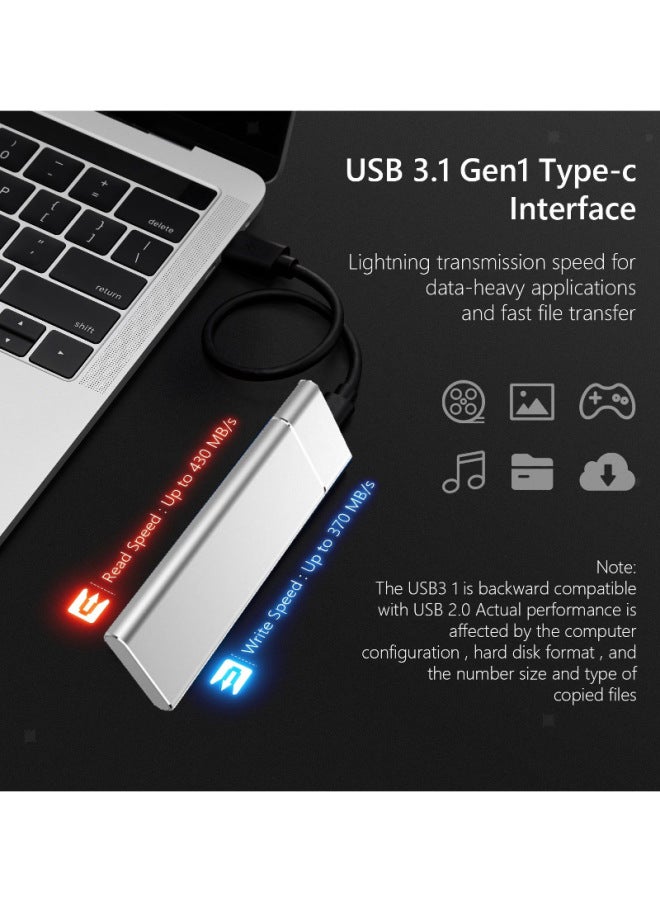 SSD High-speed Solid State Mobile Hard Disk 16 Tb12tb 8TB 4TB 2TB 1T Shipped On The Same Day-Capacity:500GB-Interface:Red - Image 2