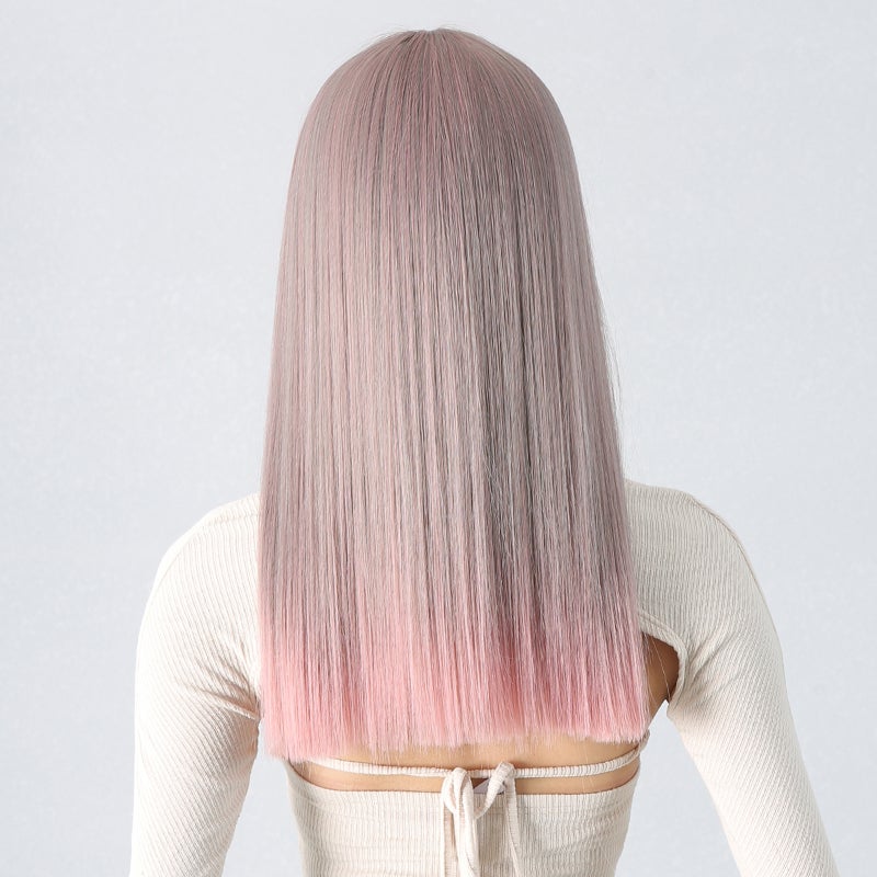 Long Straight Wig: Premium Synthetic Fiber Realistic Stylish Look - Comfortable Adjustable Straps Women's Fashion Wig for Party Costume Daily Style Switch - Image 4
