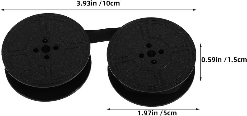 LABRIMP 4pcs Typewriter Ribbon: Mechanical Typewriter Ribbon Spool - Vintage Ink Tape Refill Compatible for Gr9 Ne800 Ne3000 1009fn 1066fn - Image 2