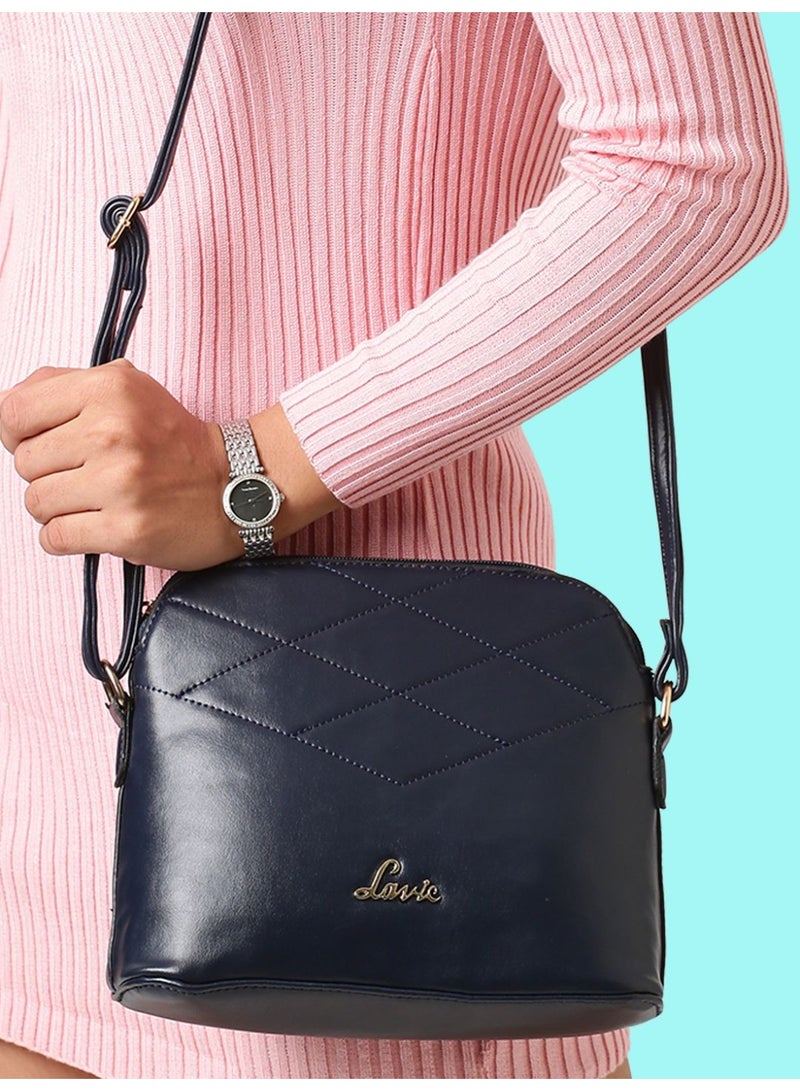 Lavie Marma Zigzag Sling For Women (Navy) - Image 2