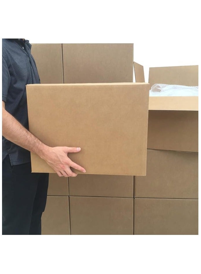 Duravel Double Carton Box Set Wall Cardboard Boxes, 10 Pieces, 25 Kg Capacity (45X45X45) - Image 4