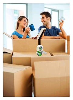 Duravel Duravel Double Wall Cardboard Boxes, 10 Pieces, 25 Kg Capacity (45X45X45)  - Image 5