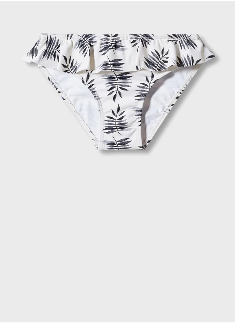 MANGO Kids Palm Print Bikini