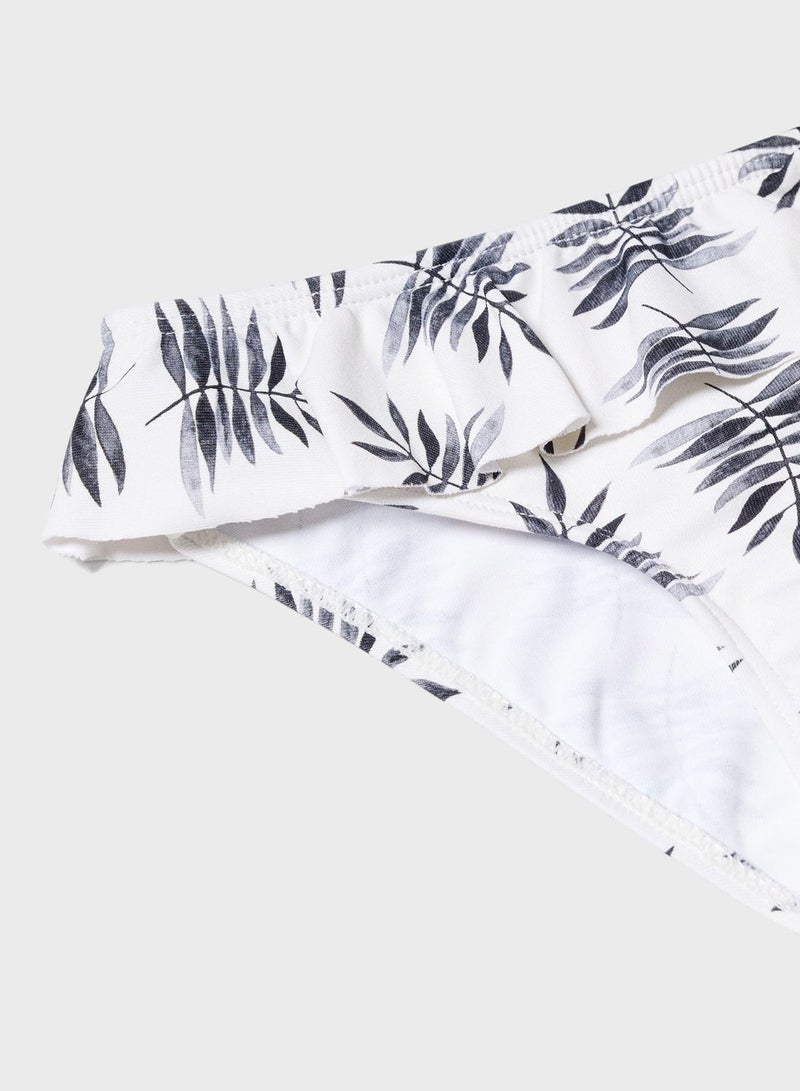 MANGO Kids Palm Print Bikini - Image 3