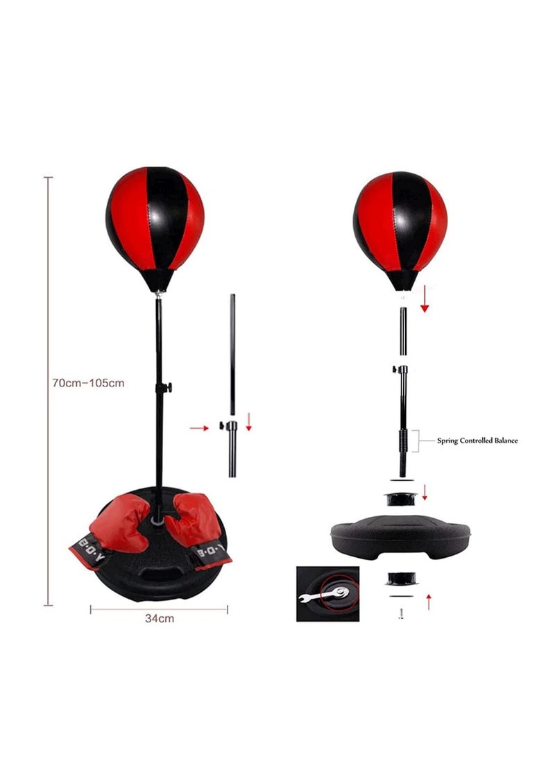 Generic Kids Boxing Punching Ball Set with Gloves - Image 3
