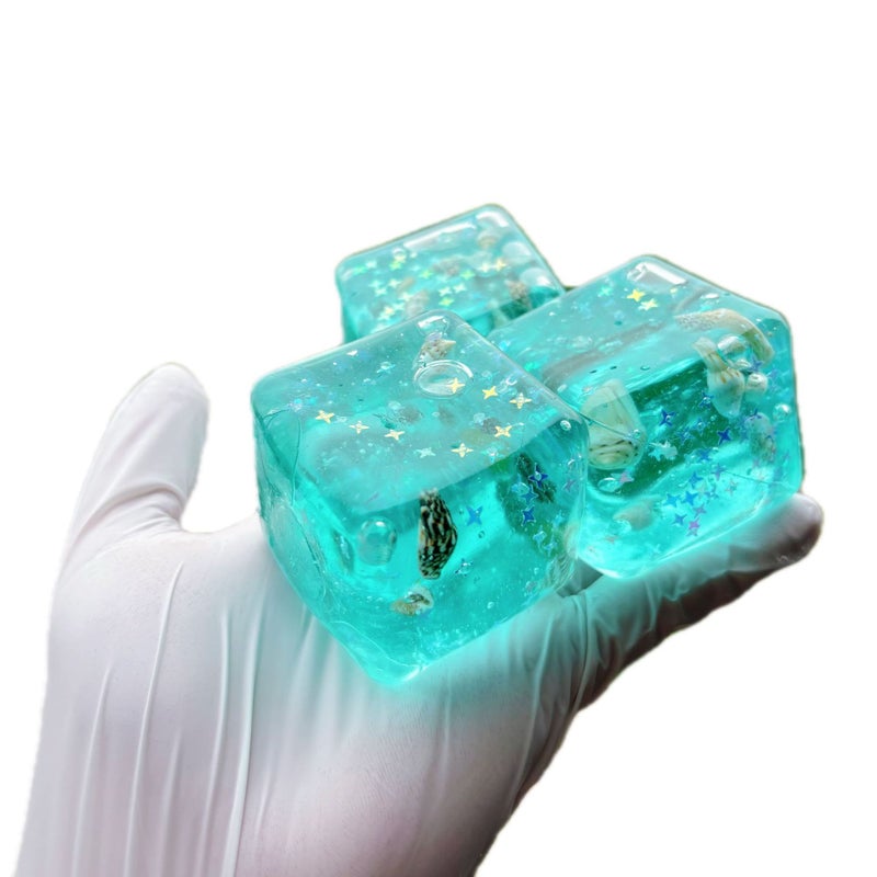 Moldable Squishy Putty Toys - Ice Cube Shape Stress Relief Balls - Image 2