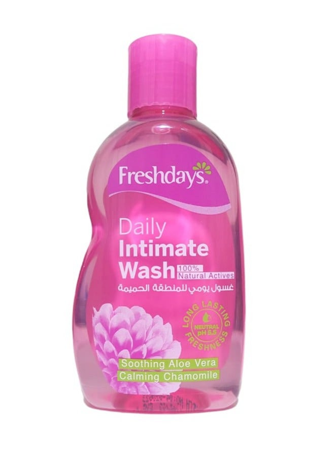 Freshdays Daily Intimate Wash With 100% Natural Actives 200 Ml - Image 1