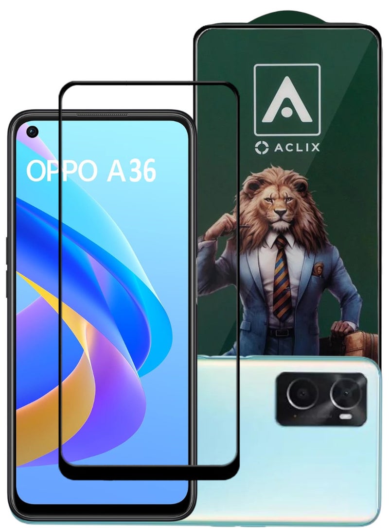 ACLIX Antistatic ESD Dustproof Premium Quality High Definition Tempered Glass Screen Protector Designed For Oppo A36 - Image 1