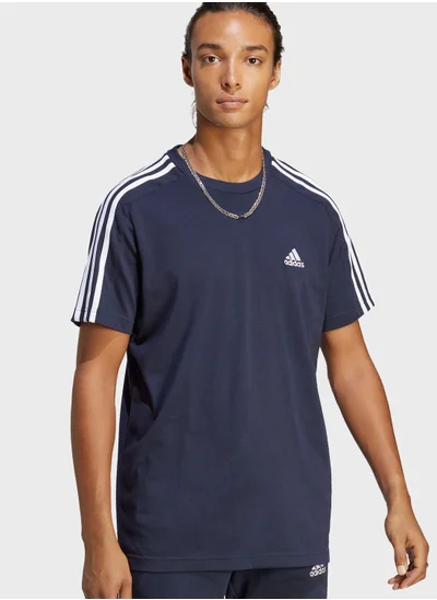 Adidas 3 Stripes Single Jersey T-shirt