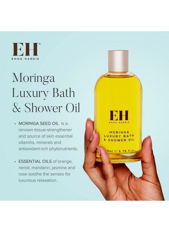 EMMA HARDIE Moringa Luxury Bath & Shower Oil Shower Oil and Body Oil With Grape Seed Oil Sweet Almond Oil and Orange Peel Oil Body Skin Care Products Travel Size  - Image 4