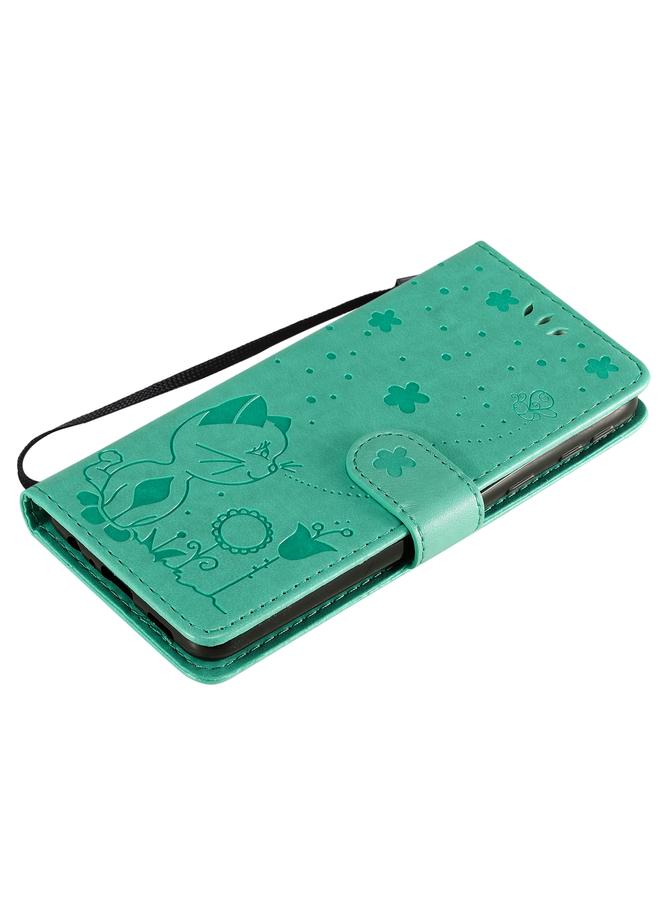 S-TOP Case For Samsung Galaxy A01 Core Cat Bee Embossing Pattern Shockproof Horizontal Flip Leather Case with Holder & Card Slots & Wallet - Image 5