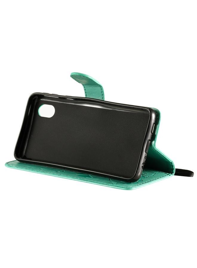 S-TOP Case For Samsung Galaxy A01 Core Cat Bee Embossing Pattern Shockproof Horizontal Flip Leather Case with Holder & Card Slots & Wallet - Image 4