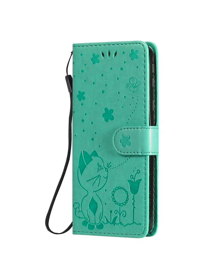 S-TOP Case For Samsung Galaxy A01 Core Cat Bee Embossing Pattern Shockproof Horizontal Flip Leather Case with Holder & Card Slots & Wallet - Image 2