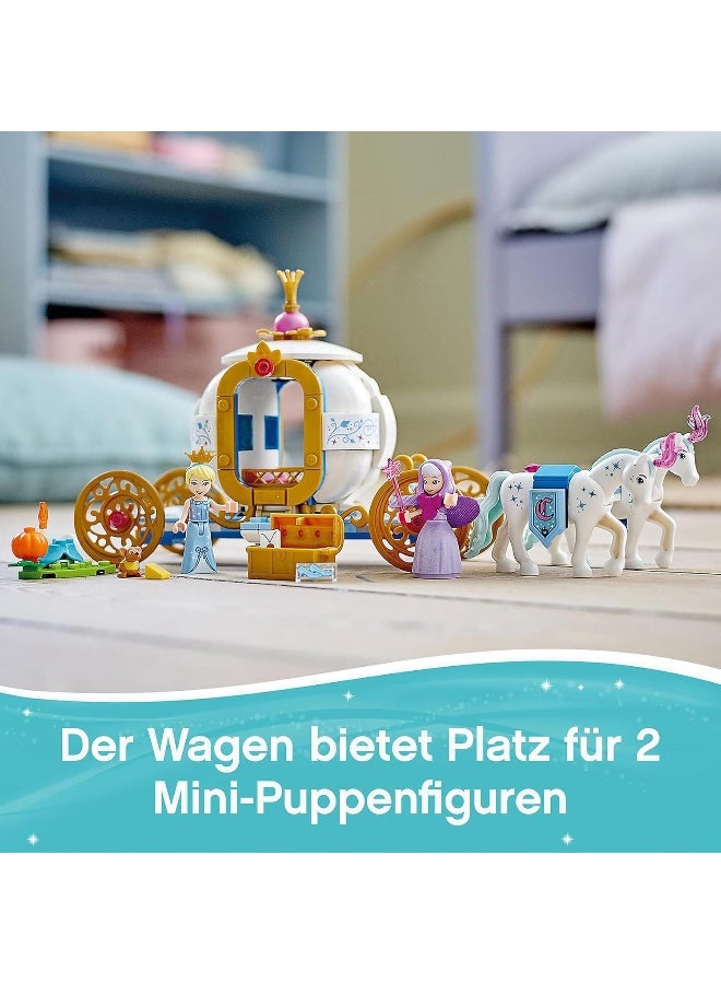 LEGO مجموعة بناء عربة الأميرة سندريلا الملكية من LEGO ديزني 43192 (237 قطعة) - Image 2