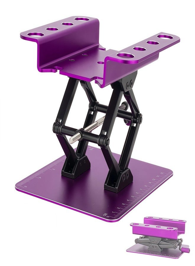 AMK RC Car Stand, Aluminum Liftable Adjustable RC Car Work Stand, Repair & Display RC Stand for Traxxas TRX4 Axial Arrma Redcat Losi 1/8 1/10 1/12 1/14 1/16 1/18 1/24 RC Car (Purple) - Image 1