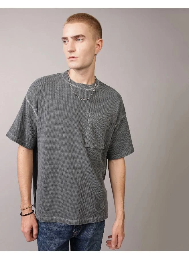 American Eagle AE Utility Oversized Waffle Tee