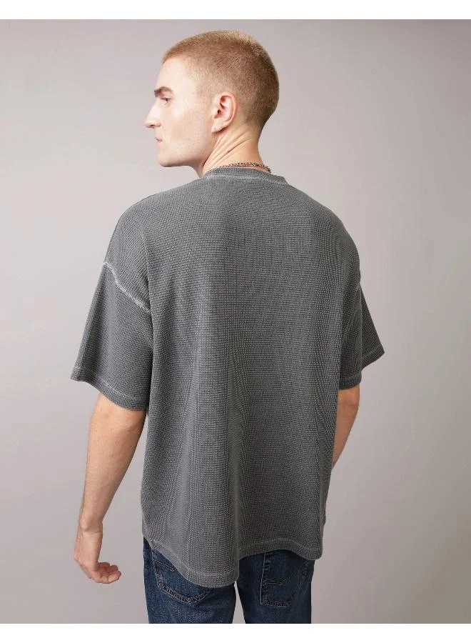 American Eagle AE Utility Oversized Waffle Tee