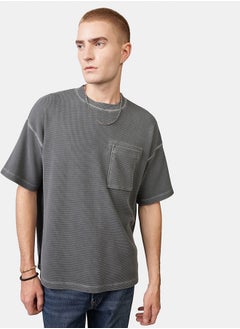 American Eagle AE Utility Oversized Waffle Tee  - Image 1