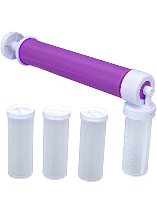 Manual Cake Duster Multifunction Plastic Cake Coloring Sprayer for Baking Decorating Cake (Purple), Manual Airbrush for Decorating Cakes, Manual Airbrush for Decorating Cakes, Manual Cake Manual - Image 1