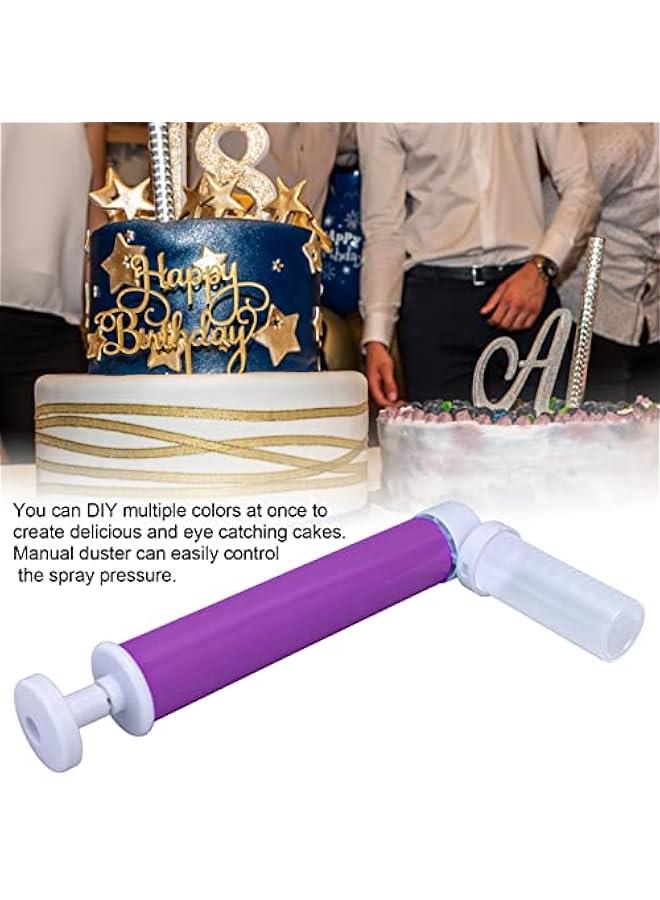 Manual Cake Duster Multifunction Plastic Cake Coloring Sprayer for Baking Decorating Cake (Purple), Manual Airbrush for Decorating Cakes, Manual Airbrush for Decorating Cakes, Manual Cake Manual - Image 2