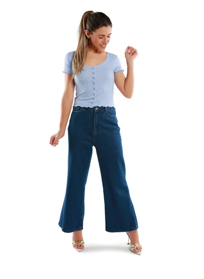London Rag Blue Striped Summer Top