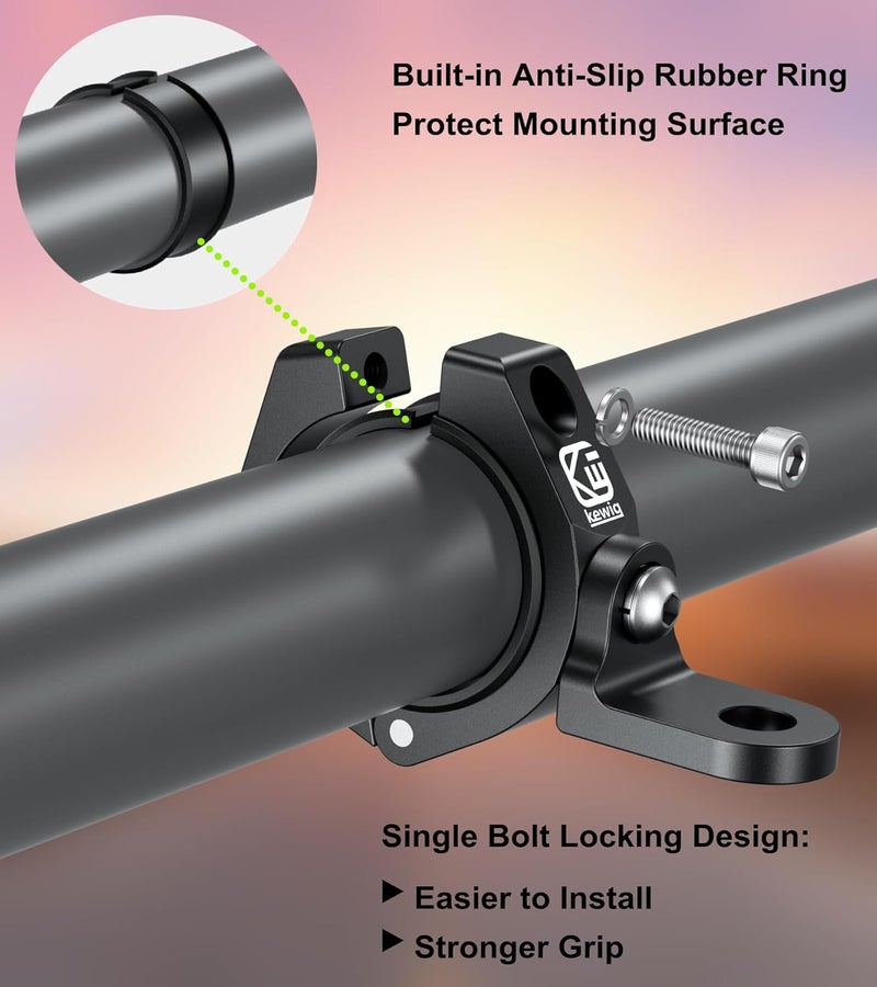 BRCOVAN Aluminum Alloy UTV Whip Light Clamp Mount - Image 3