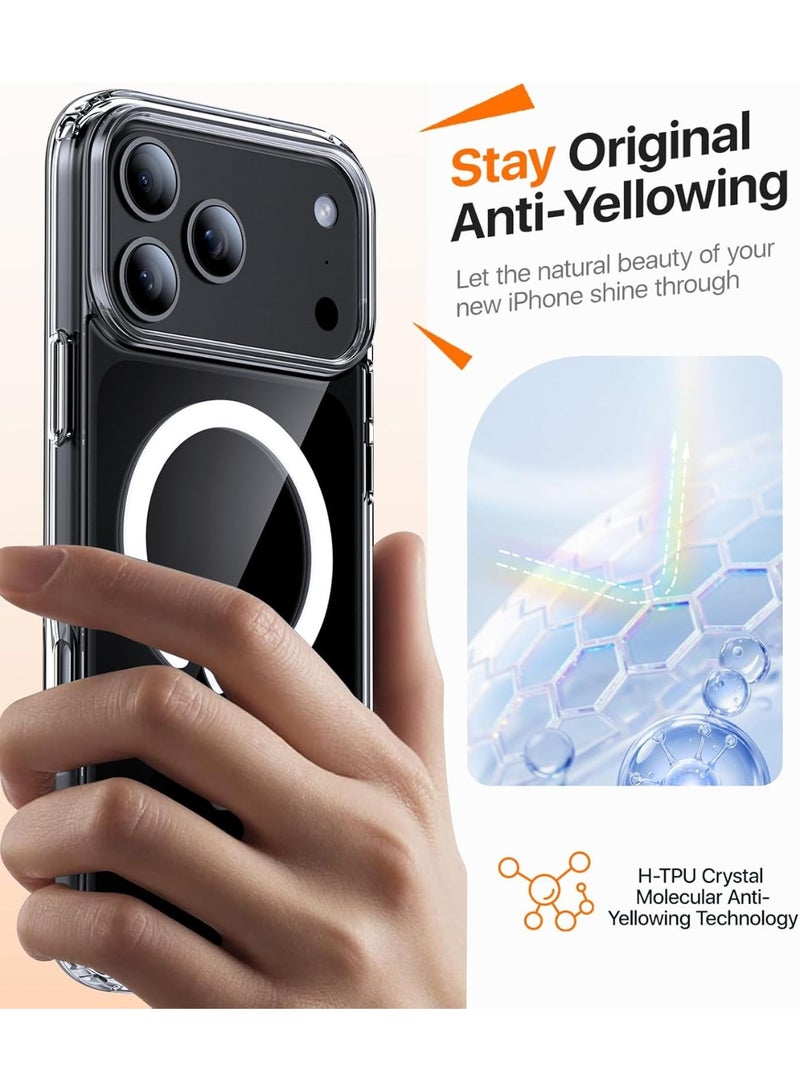iPhone 17 Pro Max Case Cover Clear Magsafe Non-Yellowing Case iPhone 17 Pro Max Bumper Drop Protection Scratch-Resistant Cover For iPhone 17 Pro Max Cover 6.9-inch - Image 4