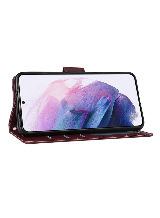 S-TOP Case For Samsung Galaxy S22+ 5G 3 Card Slots Multifunctional Leather Phone Case - Image 5