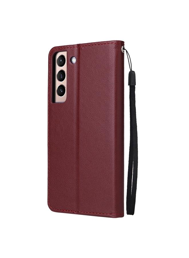 S-TOP Case For Samsung Galaxy S22+ 5G 3 Card Slots Multifunctional Leather Phone Case - Image 3
