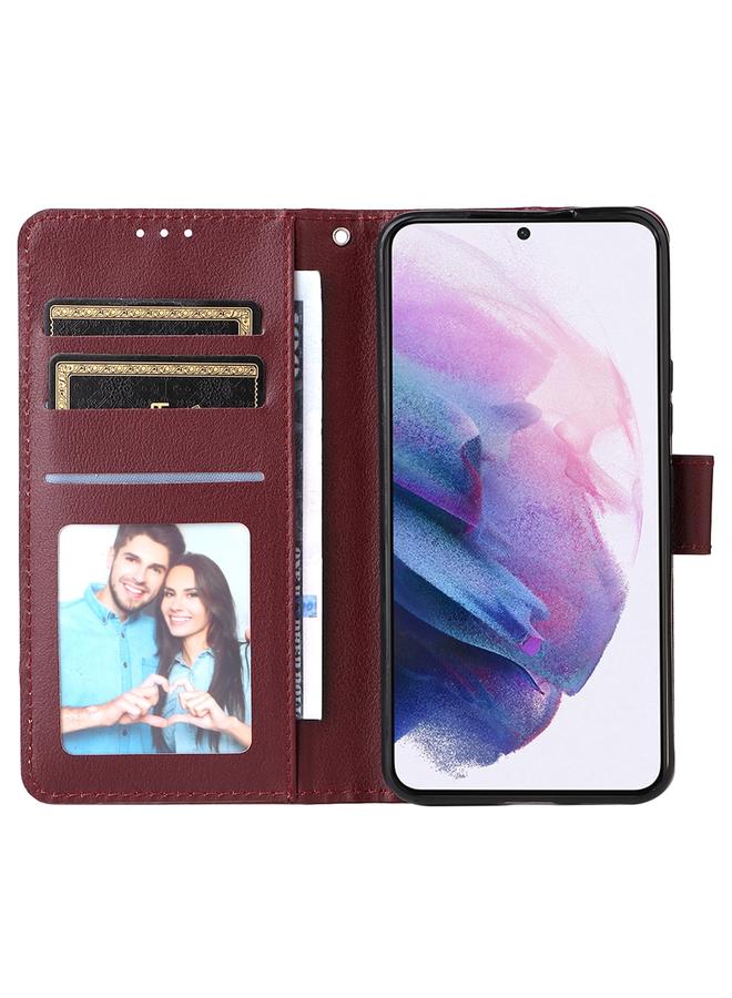 S-TOP Case For Samsung Galaxy S22+ 5G 3 Card Slots Multifunctional Leather Phone Case - Image 4
