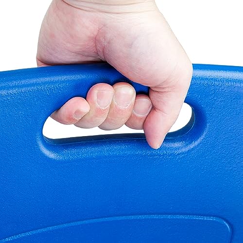 BIG RED ATRP6240UR Blow Molded Plastic Rolling Garage/Shop Creeper: 40" Mechanic Cart with Padded Headrest and 6 Casters,350 LBS, Blue - Image 4