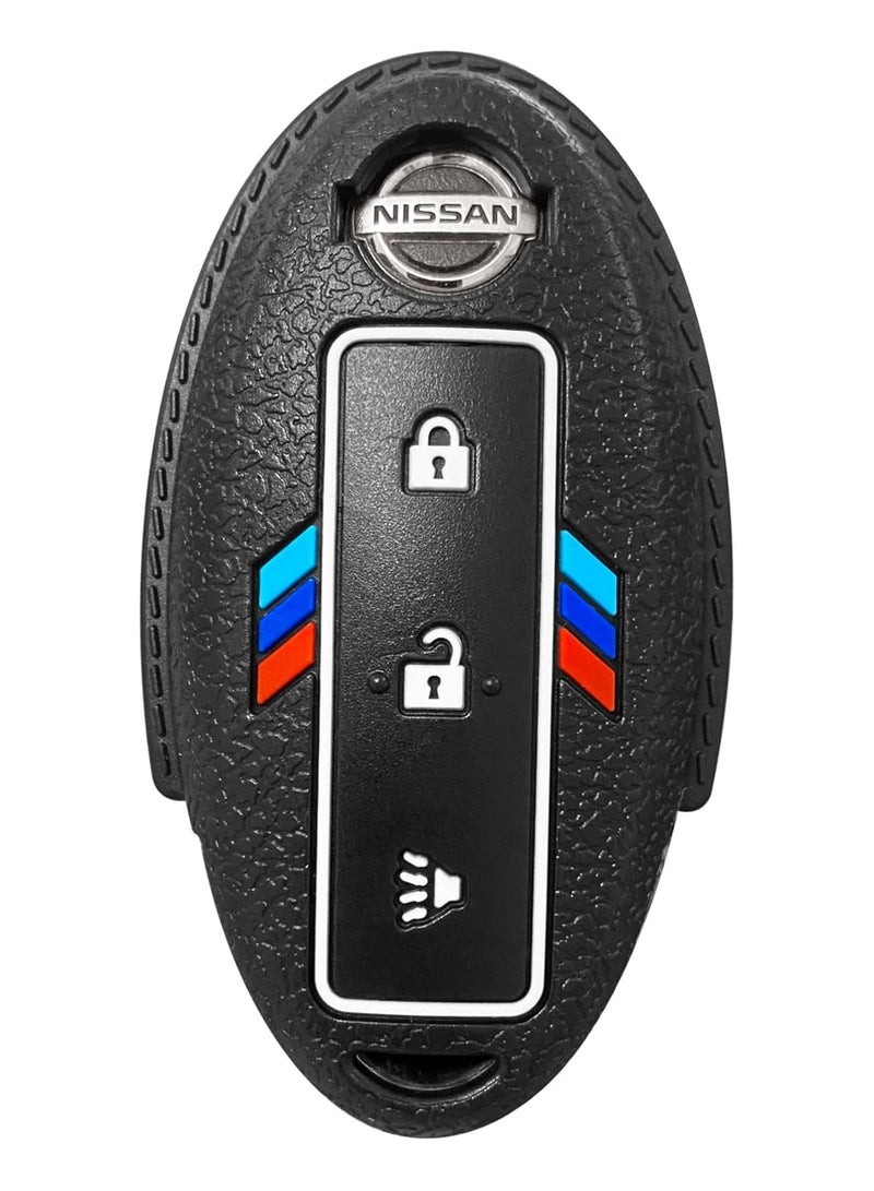 Generic 3 Button Key Fob Cover Compatible with Nissan - Waterproof Anti Scratch Fob Cover for Altima Armada Best Bleeder Infiniti Maxima Murano Pathfinder Patrol  - Image 3
