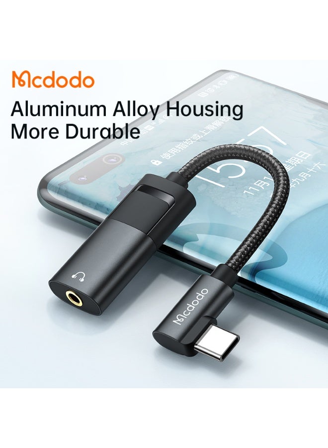 Mcdodo 2-in-1 Type-C Audio Adapter with 3.5mm Jack and 60W PD Charging, With Microphone and Wired Control, Type-C Charger Adapter for iPad Pro and Type-C Devices - Image 4