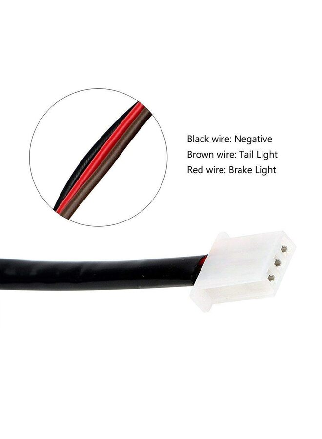 12V Universal Car Rear Tail Brake Lights Light LED Rear Brake Tail Light Lamp License Plate Mount - Image 3